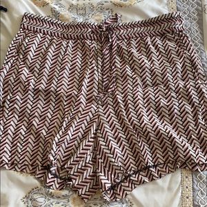 Loft tie front shorts